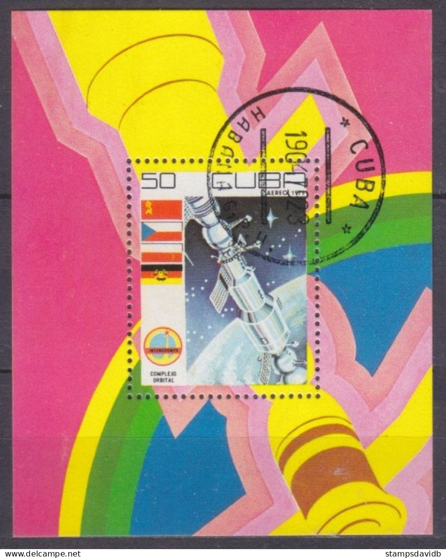 1979 Cuba 2390/B58 Used INTERCOSMOS / Orbital Station 2,60 € - América Del Norte