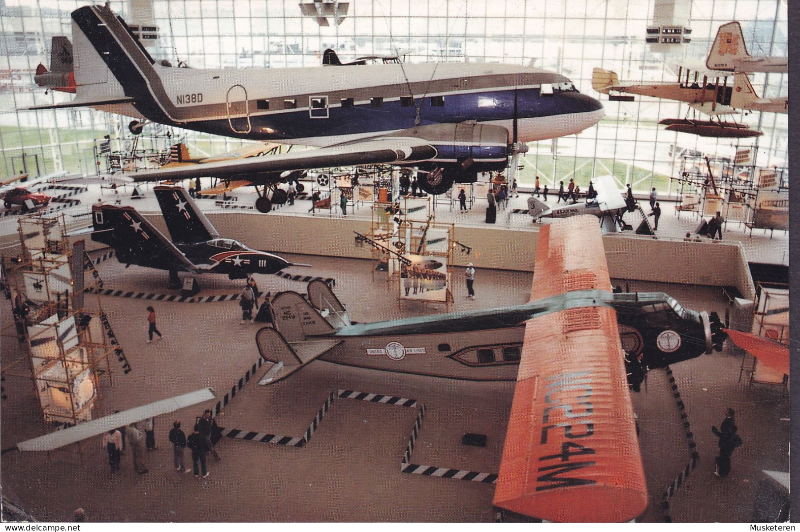 United States PPC Seattle The Great Gallery Museum Of Flight SEATTLE 1990 SØBORG Denmark Igor Sikorsky Stamp (2 Scans) - Seattle