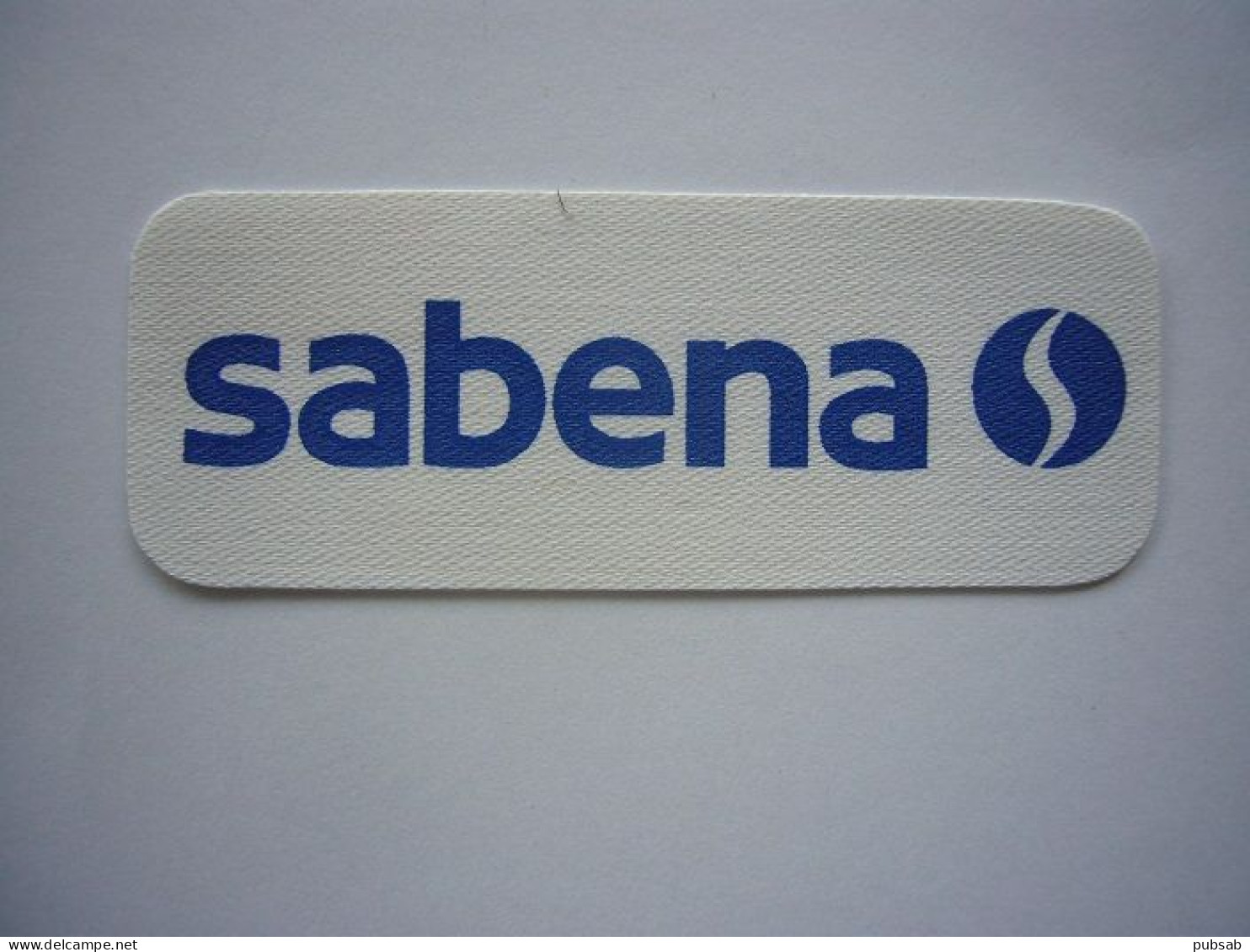 Avion / Airplane / SABENA  / Logo Toilé / Size : 8cm - Distintivi Equipaggio