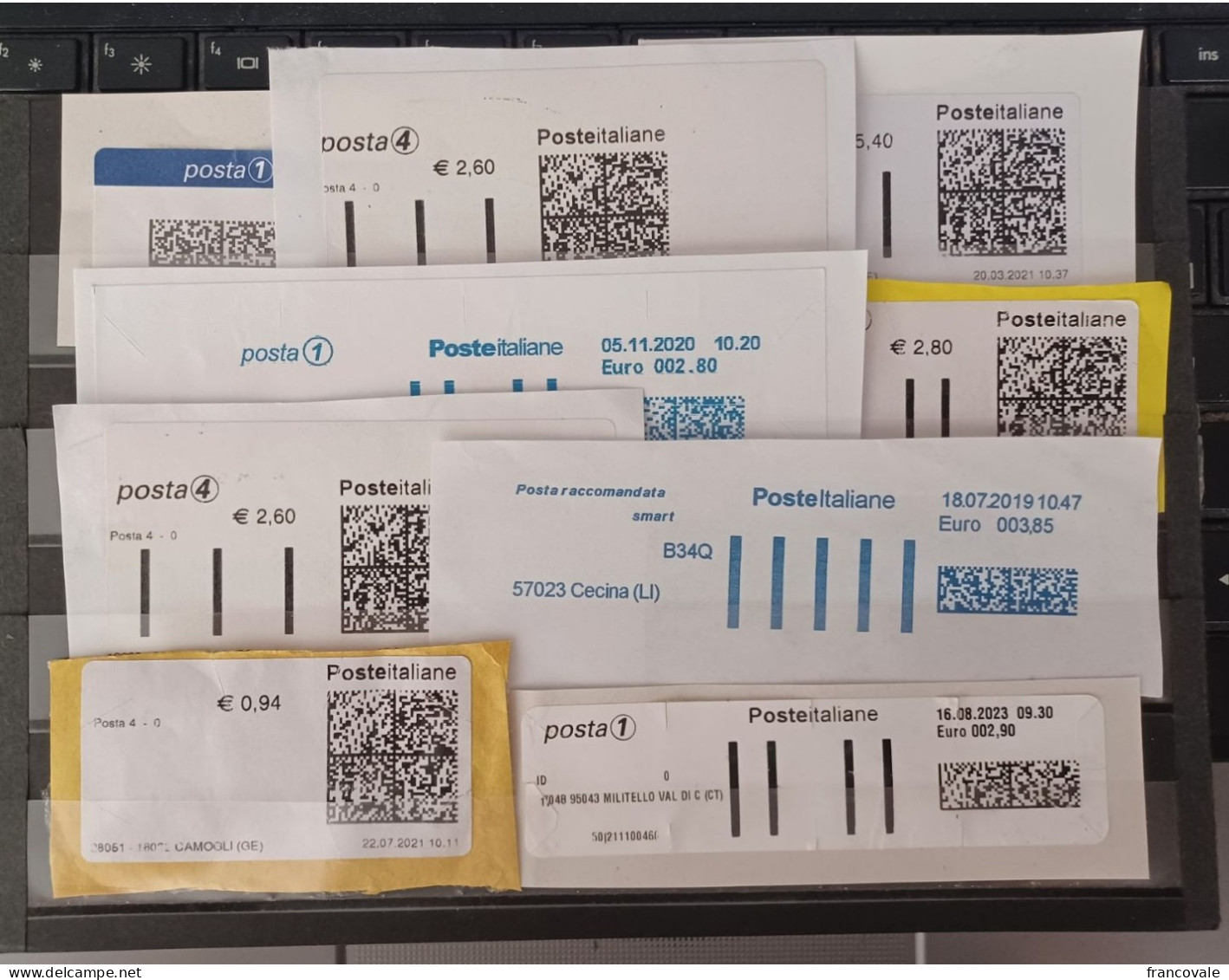 Italia Storia Postale Varie Etichette Posta1 E Posta4 Fino Al 2023 - 2021-...: Marcophilie