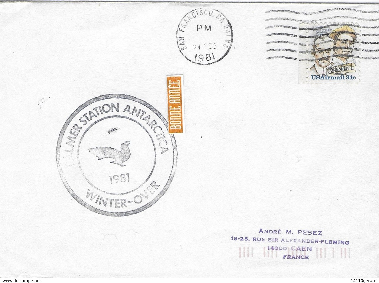 PALMER STATION ANTARCTICA  WINTER OVER  24 FEVRIER 1981 - Used Stamps