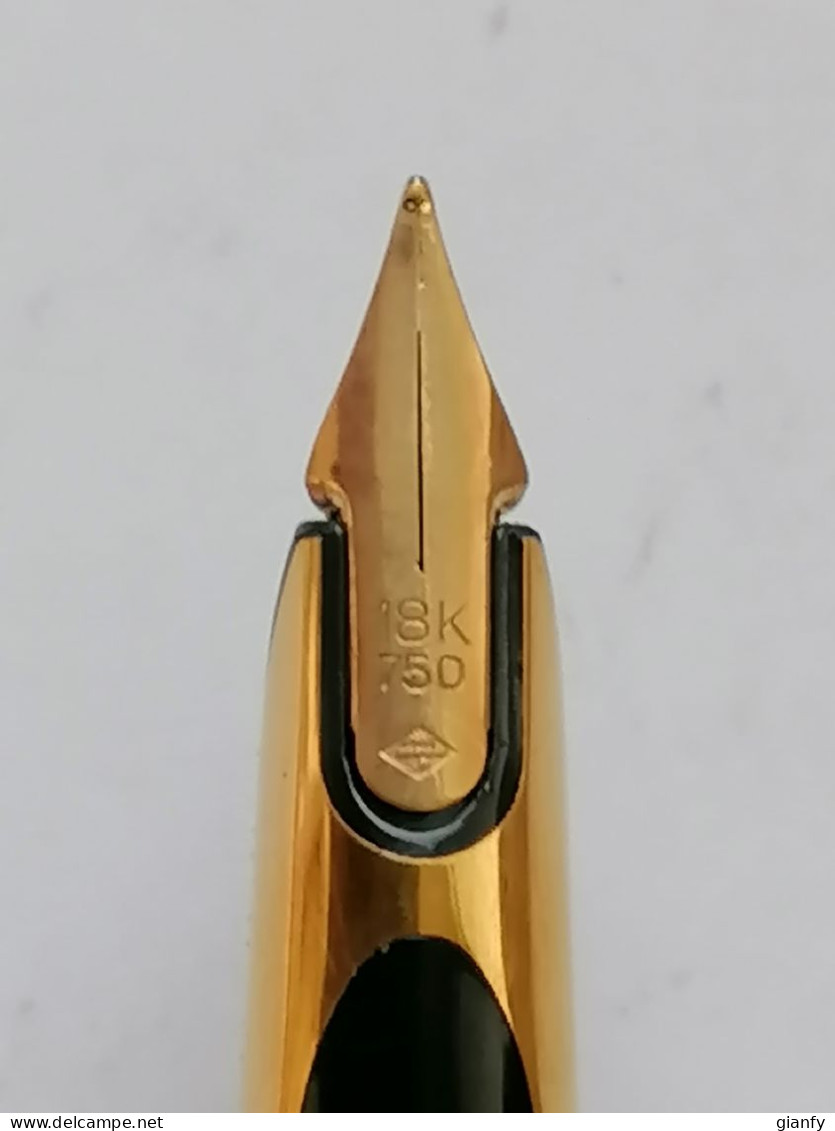 PENNA STILOGRAFICA WATERMAN PARIS PLACCATA ORO 2000 PENNINO ORO 18 K - Pens