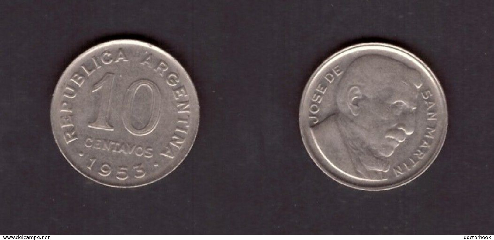 ARGENTINA   10 CENTAVOS 1953 (KM # 47a) #7478 - Argentine