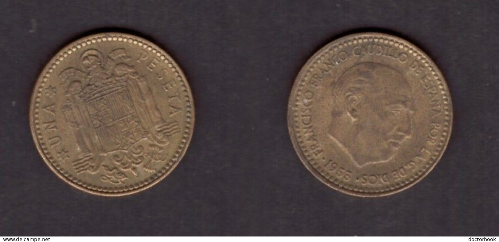 SPAIN   1 PESETA 1953 (63) (KM # 775) #7483 - 1 Peseta