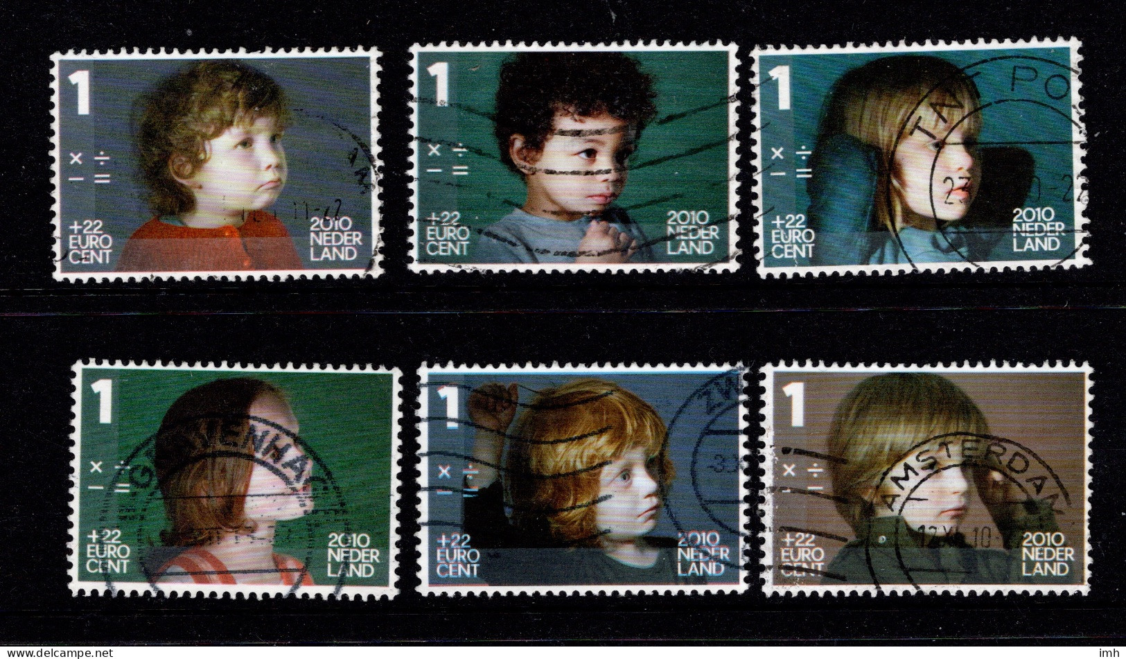 2010 Netherlands B761 A-f Children And Mathematical Symbols Used Complete Set - Used Stamps