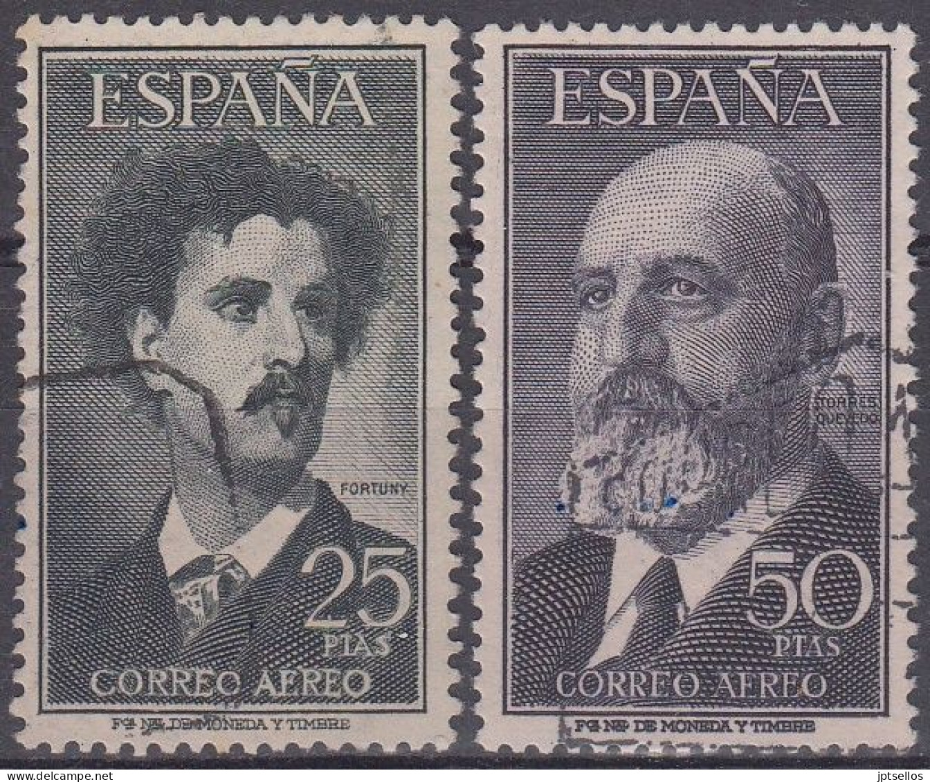 ESPAÑA 1955-1956 N1 1164/1165 USADO - Oblitérés