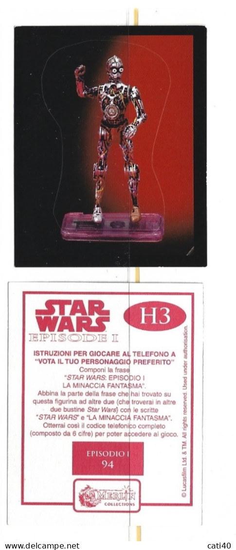 STAR WARS - EPISODE I - N.94 - H 3  - NUOVO CON VELINA - Episode I