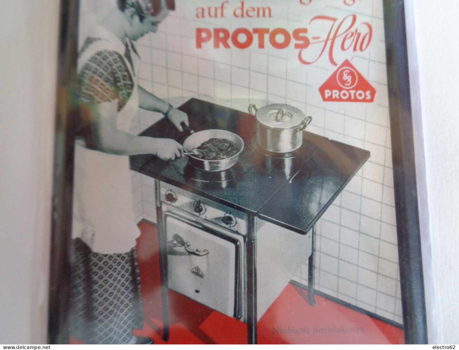 Nostalgique-art  Collection Berlin Cuisinière PROTOS - Herd Kocher Cooker Cocinera Carte Métal - Altri & Non Classificati