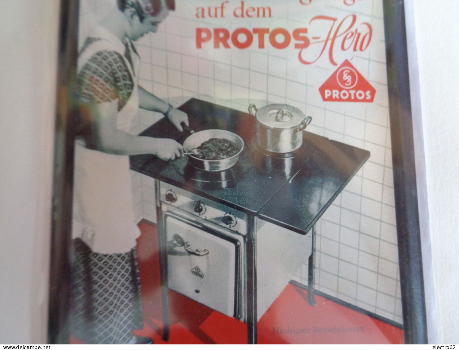 Nostalgique-art  Collection Berlin Cuisinière PROTOS - Herd Kocher Cooker Cocinera Carte Métal - Otros & Sin Clasificación