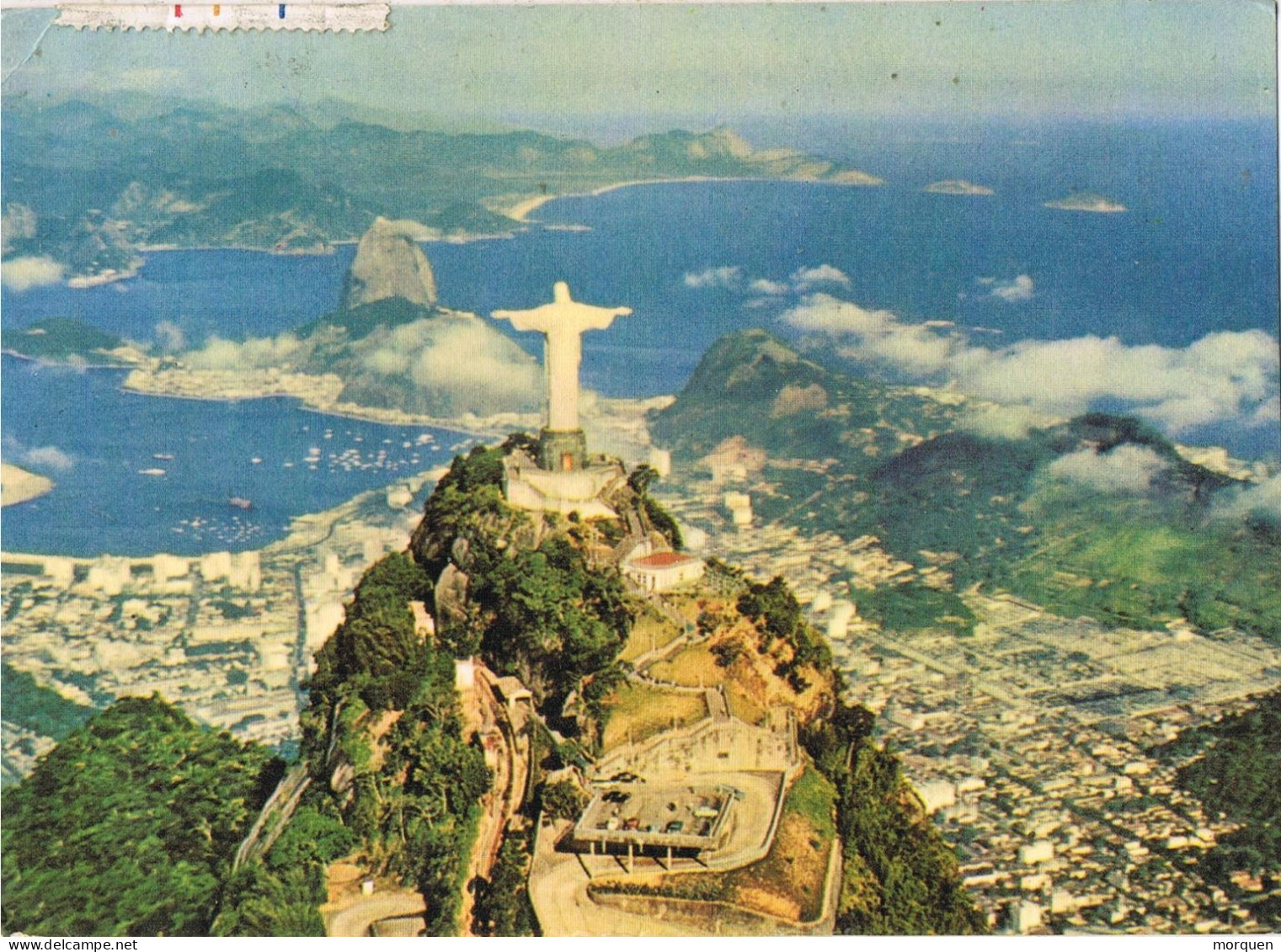 51597. Postal Aerea RIO De JANEIRO (Brasil) 1968. Vista Del CORCOVADO De Rio - Lettres & Documents