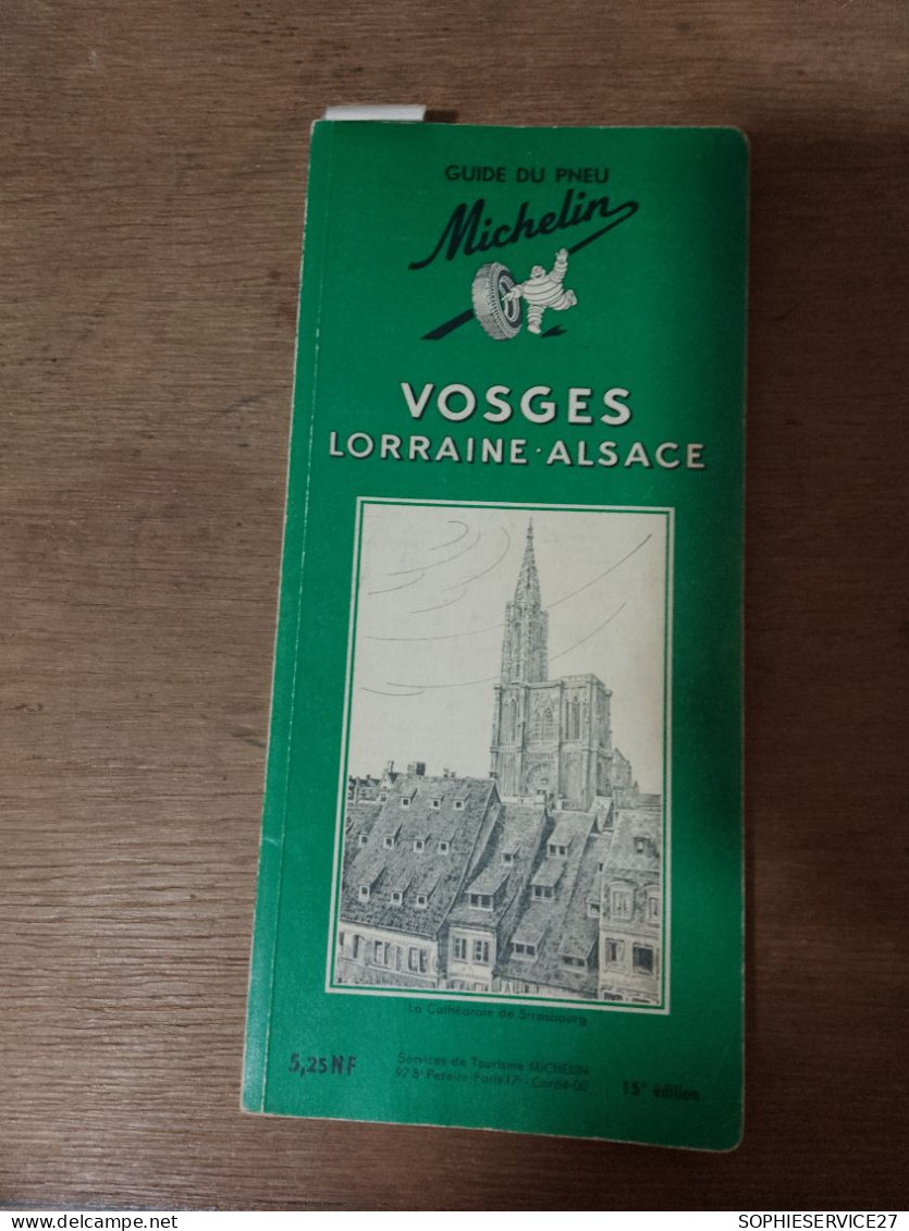 131  // MICHELIN /  VOSGES LORRAINE - ALSACE 1961 - Michelin (guides)