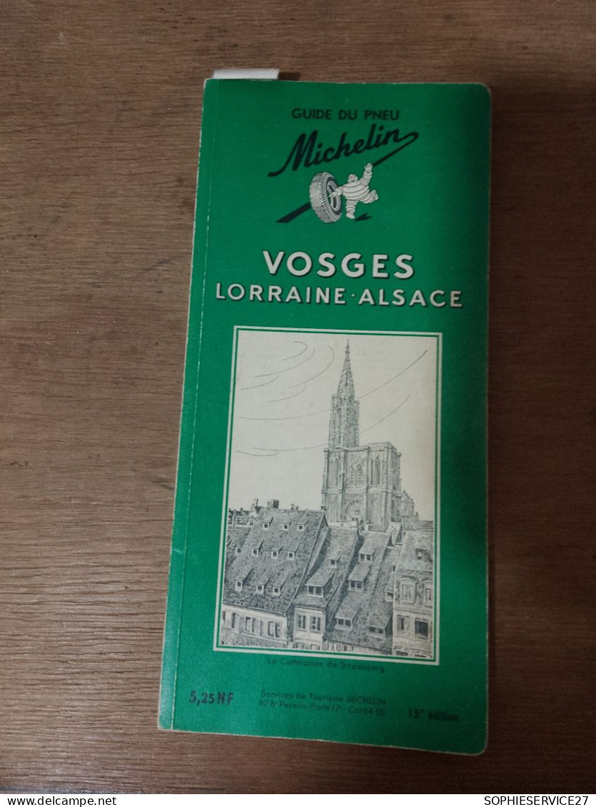 131  // MICHELIN /  VOSGES LORRAINE - ALSACE 1961 - Michelin (guias)