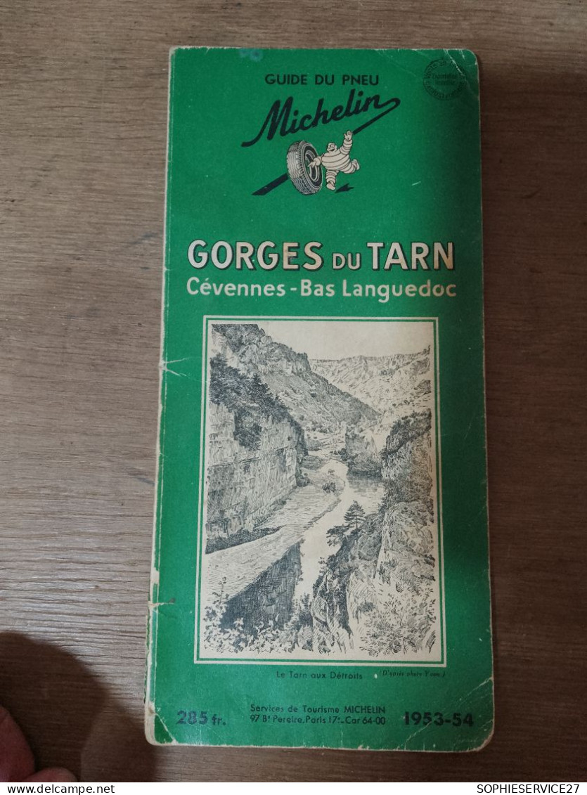 131  // MICHELIN /  GORGES DU TARN CEVENNES - BAS LANGUEDOC 1953 - Michelin (guide)