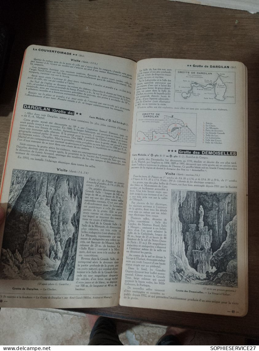 131  // MICHELIN /  GORGES DU TARN CEVENNES - BAS LANGUEDOC 1953 - Michelin (guides)