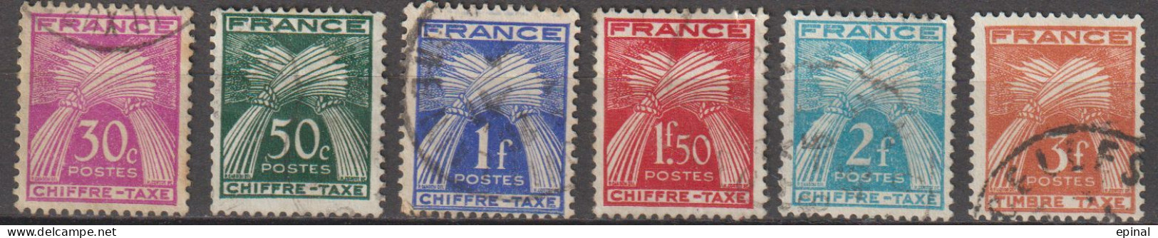 FRANCE : Taxe N° 68-69-70-71-72-73 Oblitéré - PRIX FIXE - - 1960-.... Usati