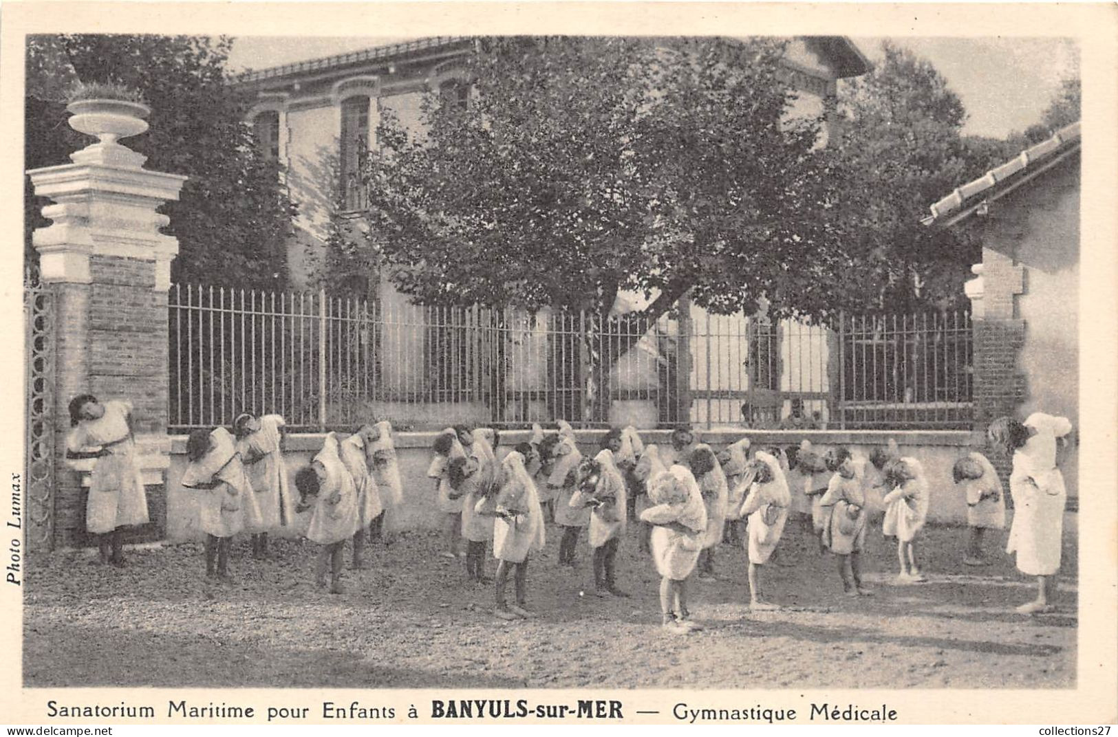 66-BANYULS-SUR-MER- SANATORIUM MARITIME POUR ENFANTS- GYMNASTIQUE MEDICAL - Banyuls Sur Mer