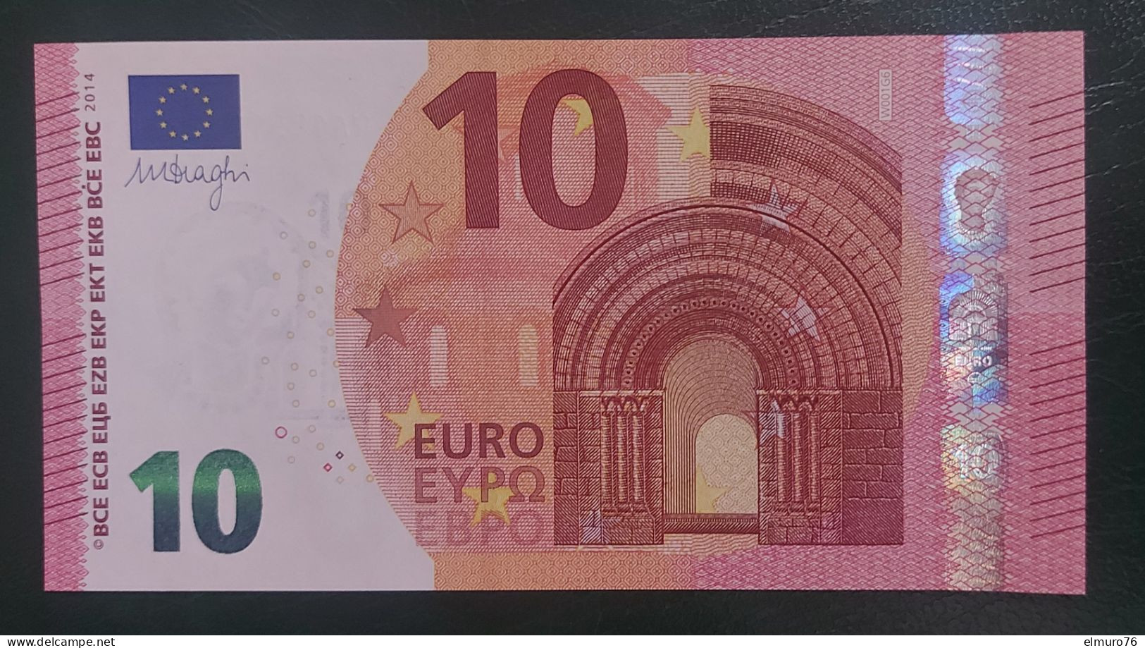 10 Euro W001G6 Germany Draghi Serie WA Perfect UNC - 10 Euro