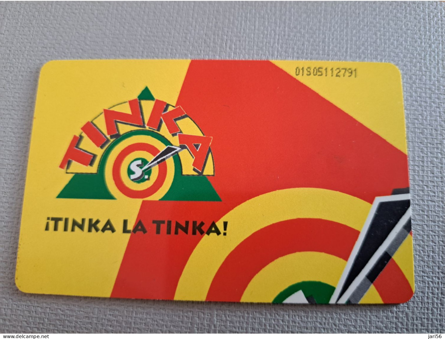 PERU   CHIPCARD   5,00 $ / TINKA LA TINKA/ NICE LADY IN COSTUME     Fine Used Card  ** 15130** - Perú