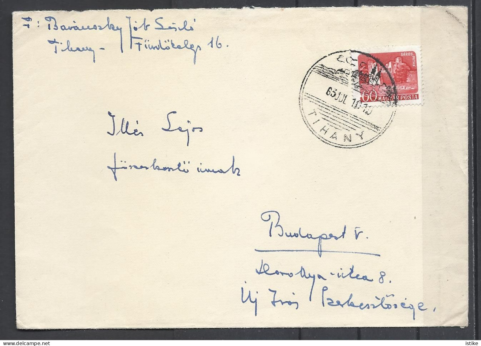 Hungary, Inland  Cover With Special Hand Cancellation, 1963. - Briefe U. Dokumente