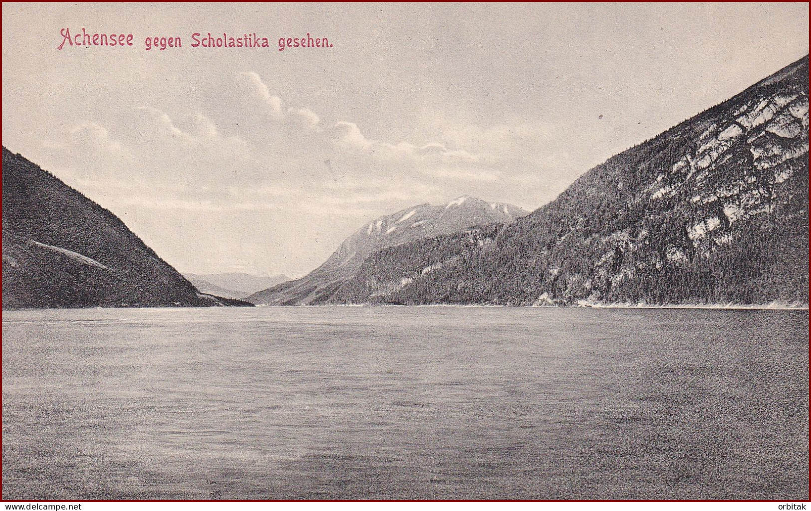 Achensee * Scholastika, Gesamtansicht, Tirol, Alpen * Österreich * AK620 - Pertisau