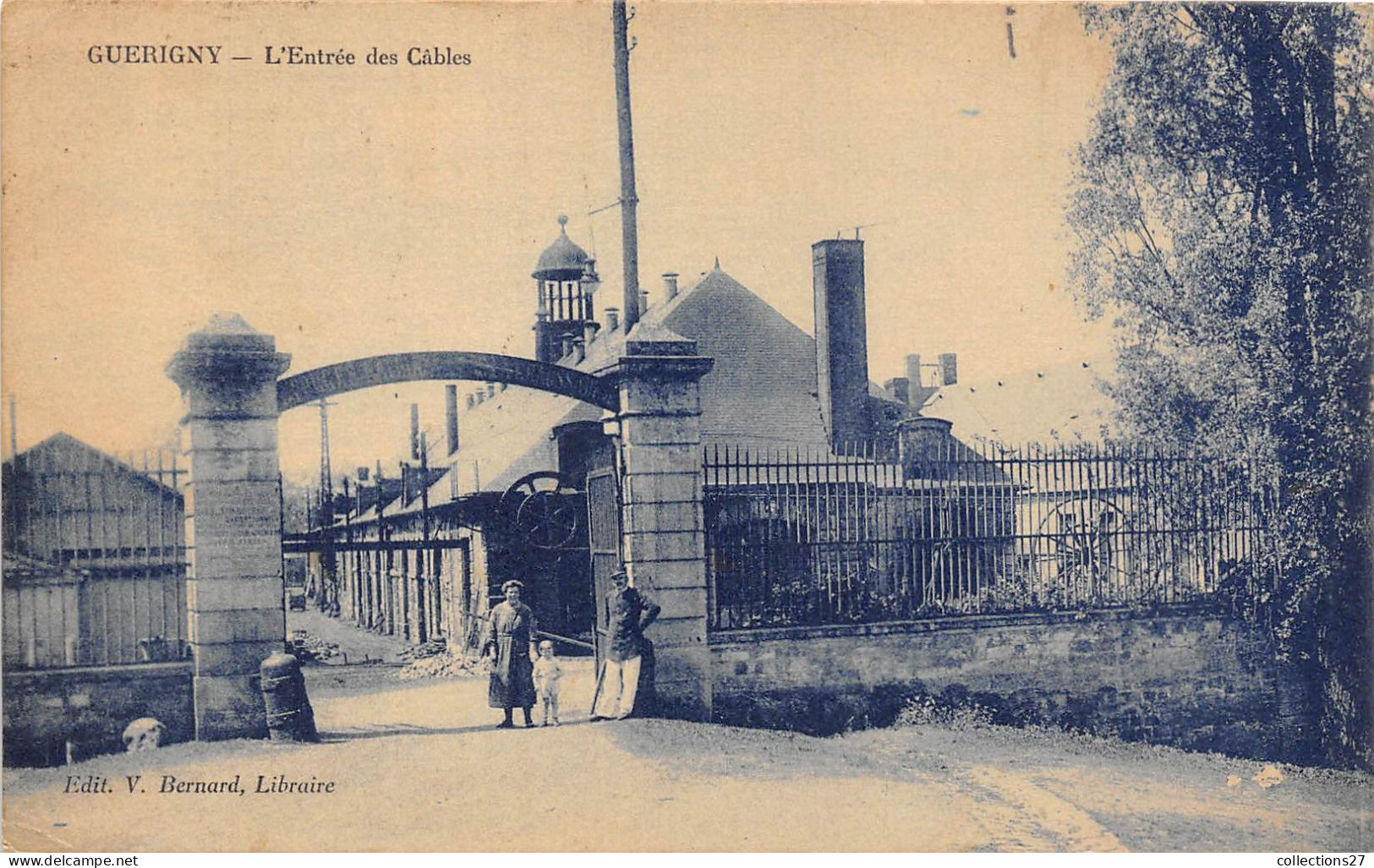 58-GUERIGNY- L'ENTREE DES CABLES - Guerigny