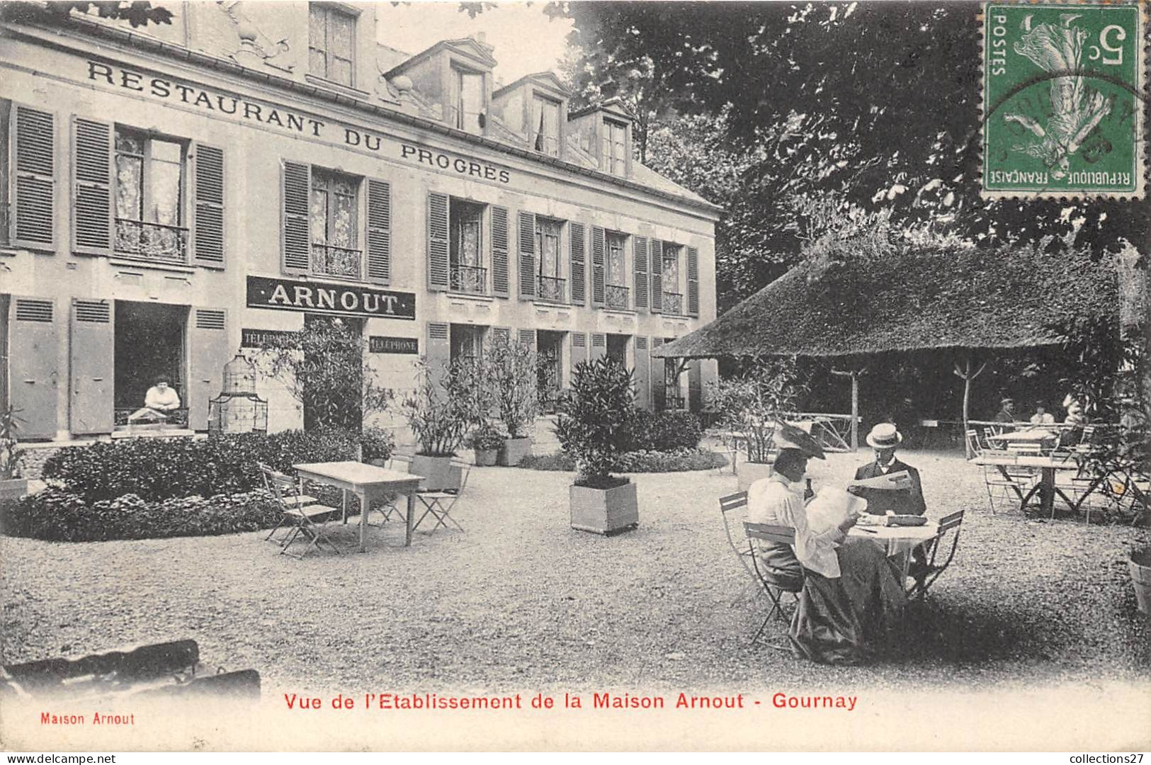 76-GOURNAY- VUE DE L'ETABLISSMENT DE LA MAISON ARNOUT - Gournay-en-Bray