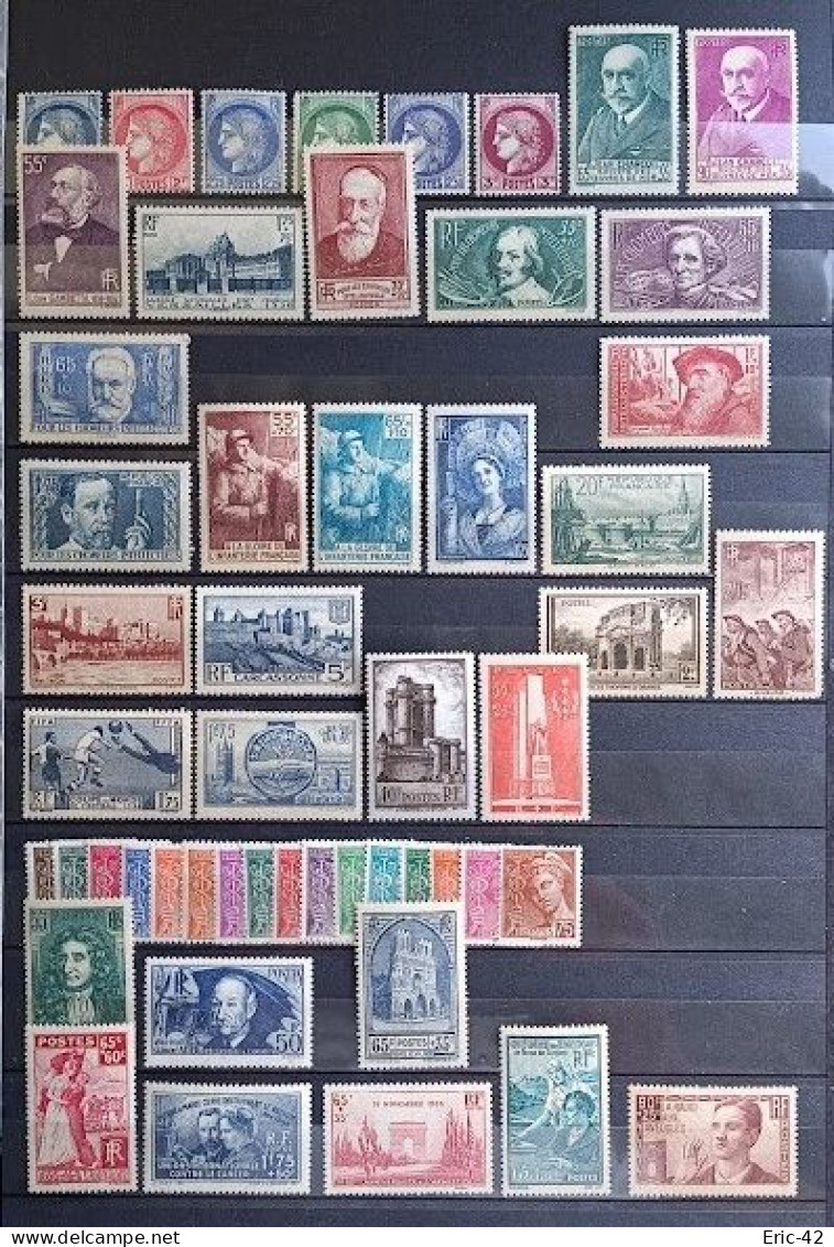 FRANCE. Année 1938 Complète Neuf* (52 Timbres) - ....-1939