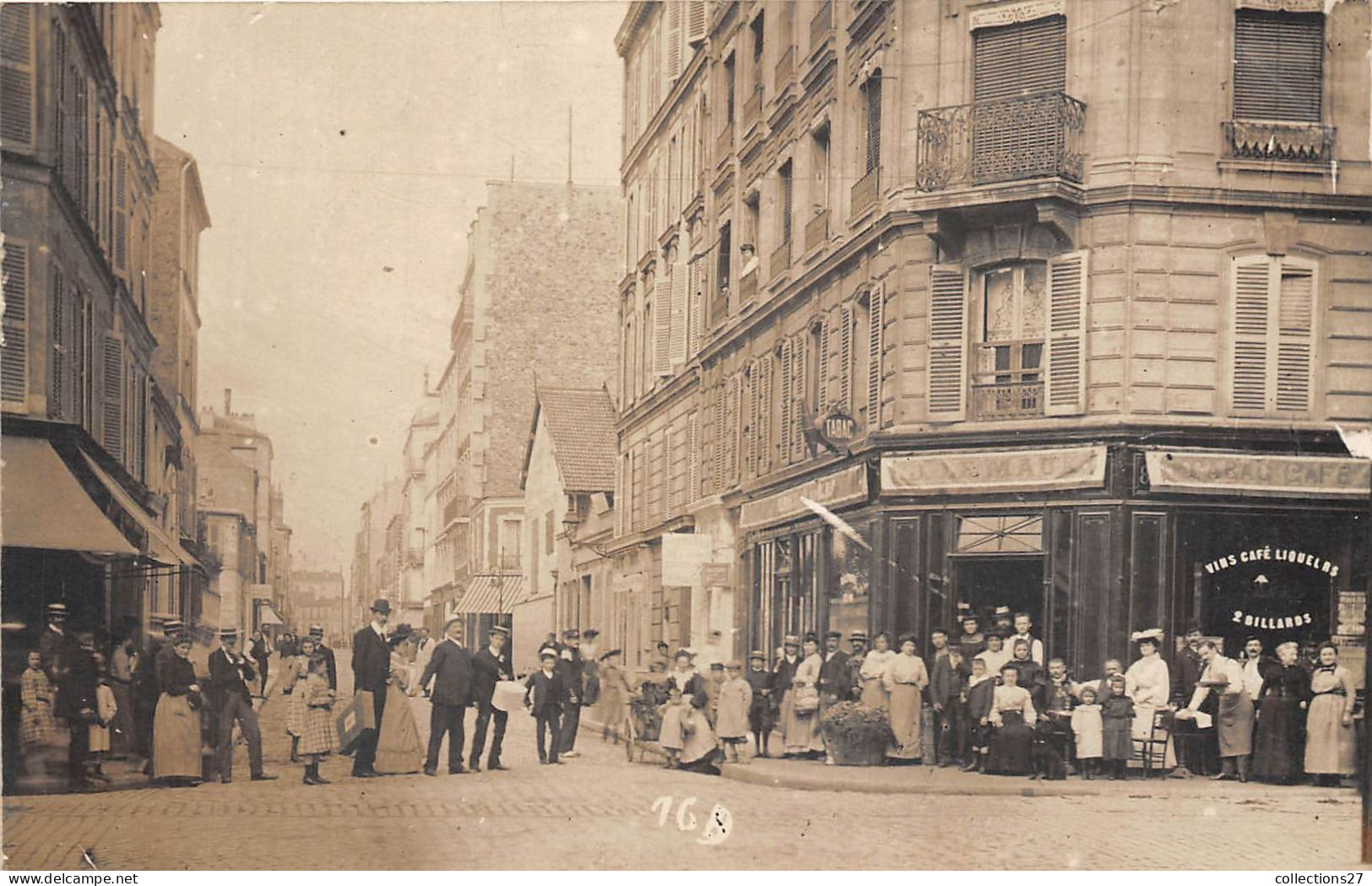 92-LEVALLOIS-PERRET- CARTE-PHOTO- RUE DE COURCELLES - Levallois Perret