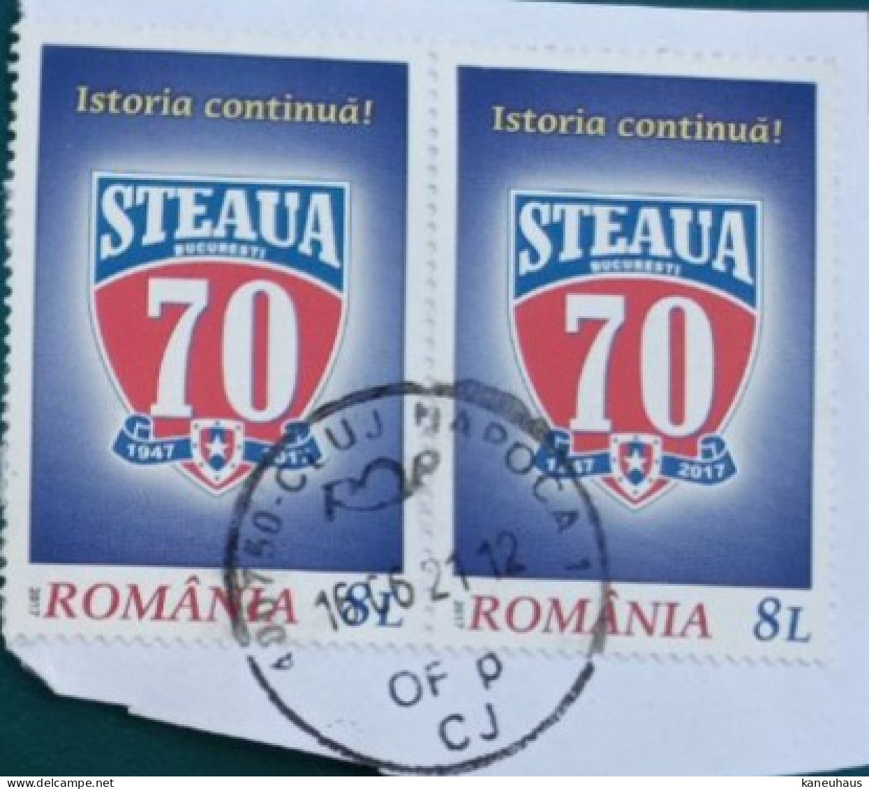 2017 Michel-Nr. ? Steaua Bukarest Waagerechtes Paar Gestempelt - Used Stamps