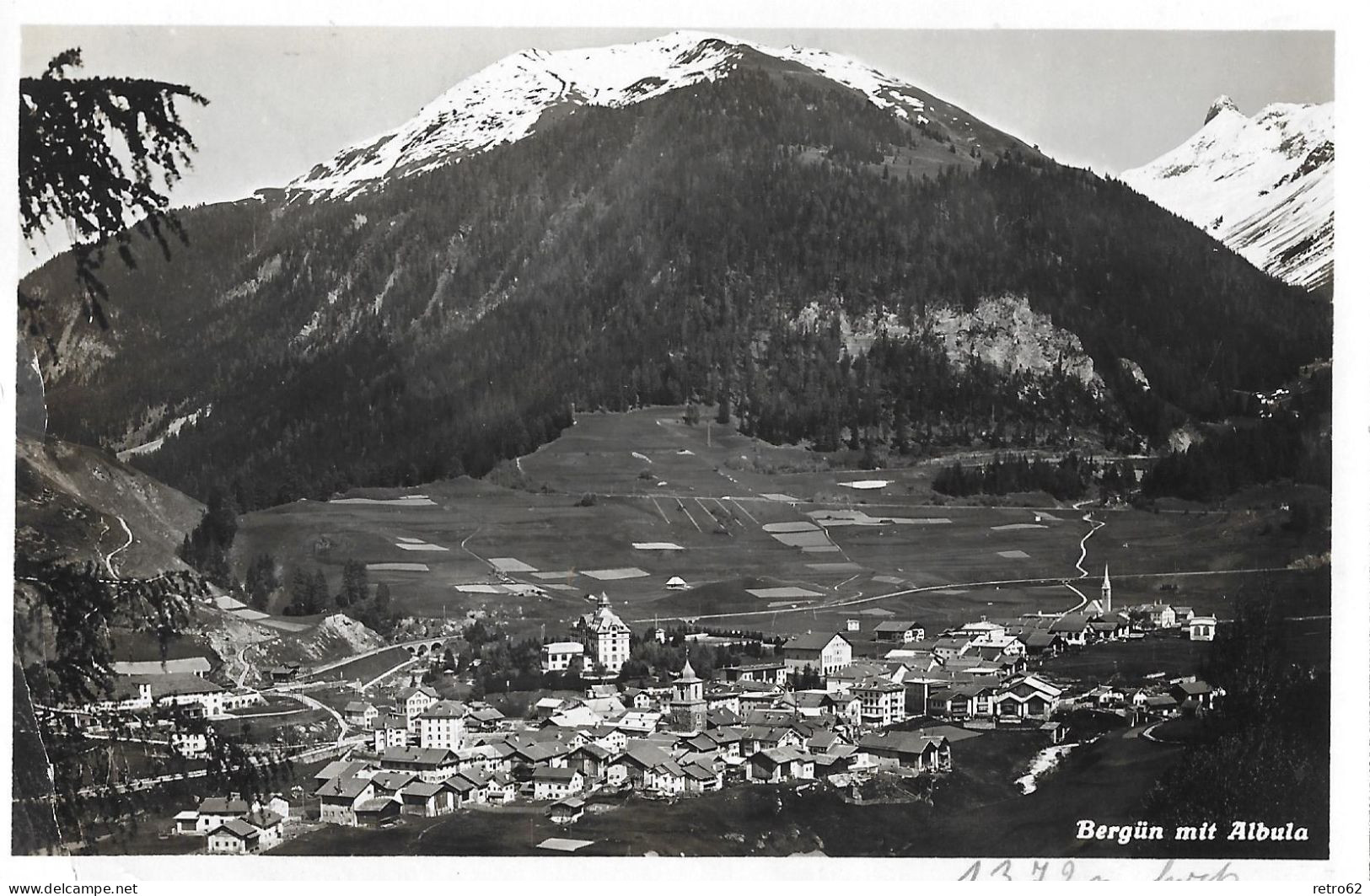 BERGÜN ► Generalansicht Mit Albula Anno 1933 - Bergün/Bravuogn