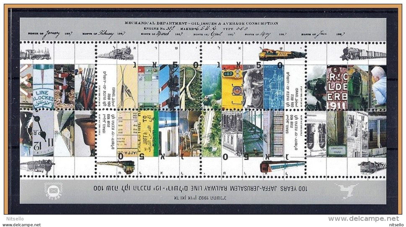 LOTE 1441  ///   (C140)  ISRAEL 1992  --  MICHEL Nº:  Block 46    **MNH - Blocchi & Foglietti