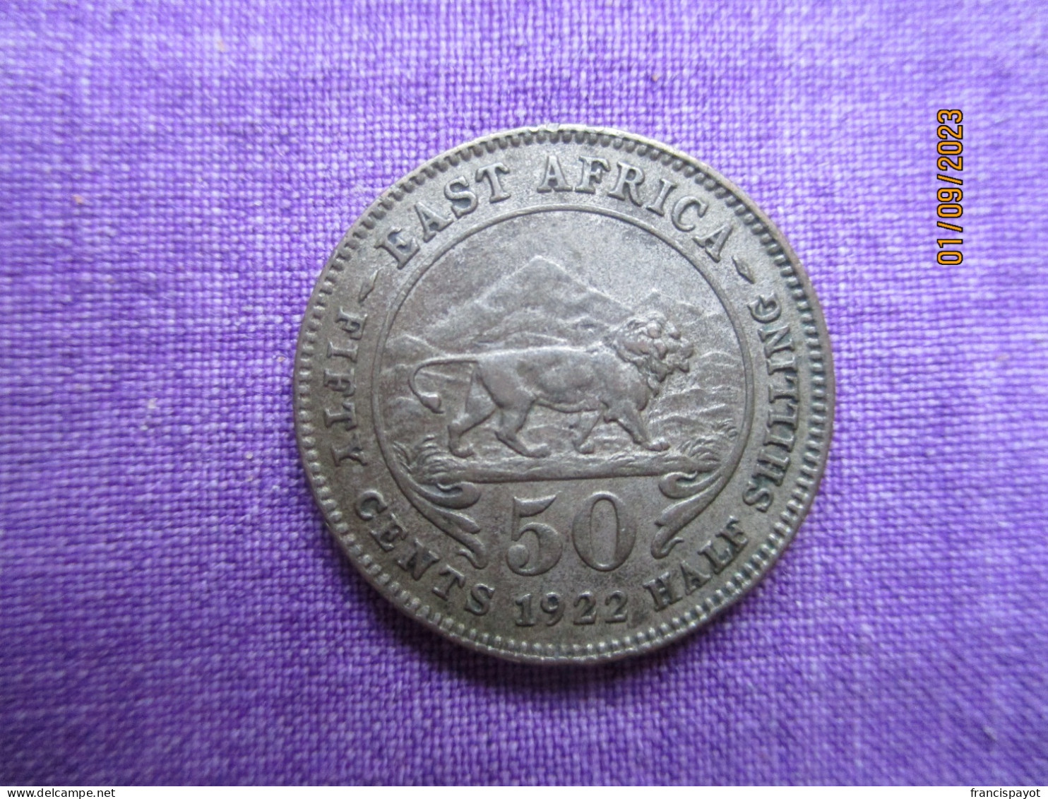 British East Africa: 50 Cents 1922 - Britische Kolonie