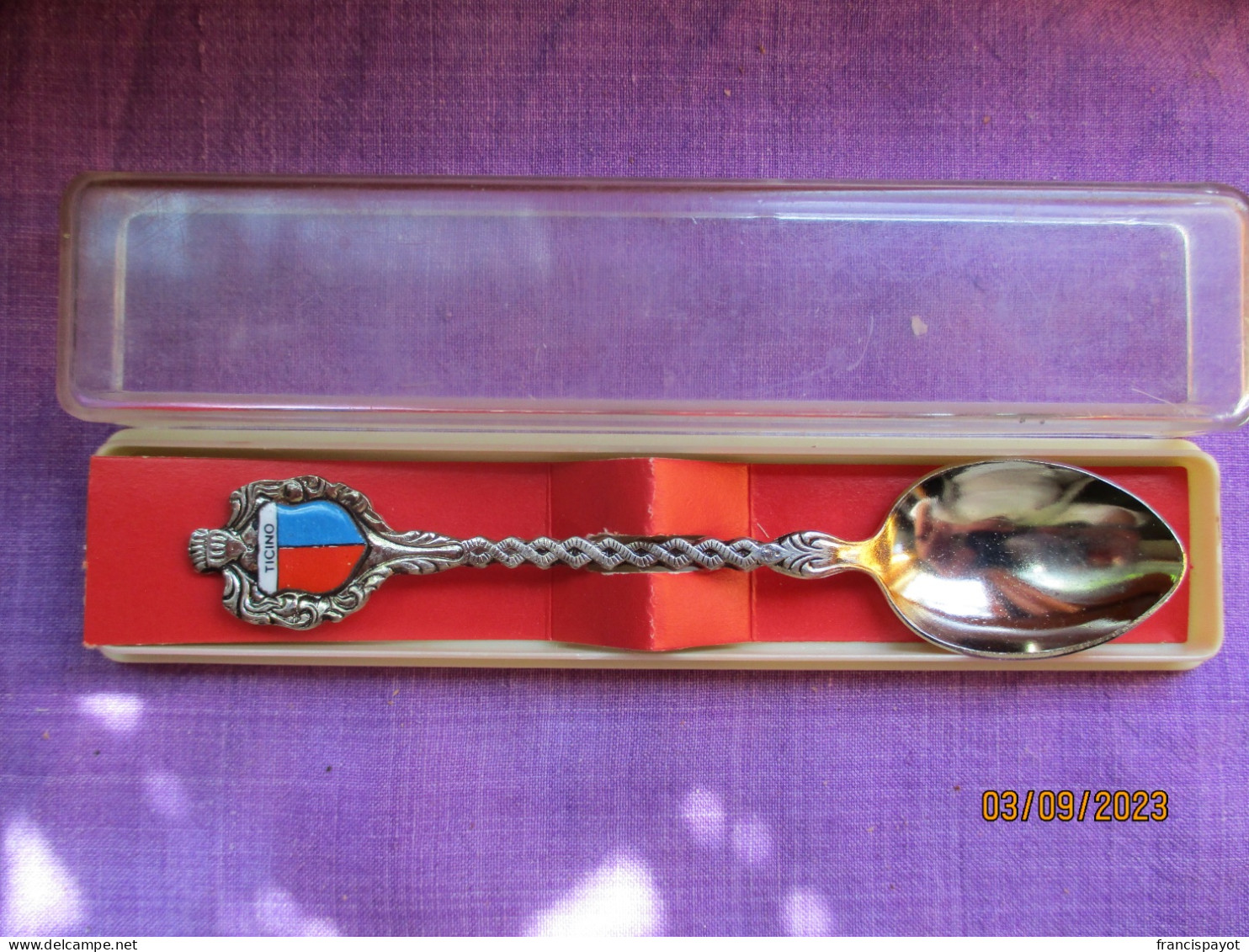 Suisse: Cuillère Souvenir, Canton Du Tessin - Spoons