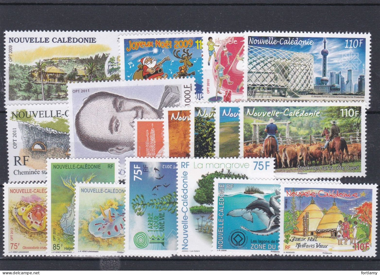LOT 478 NOUVELLE CALEDONIE N° 1084-1090-1104-1101-1137-1140-1147-1154-1155-1156-1157-1148-1165-1166-1167-1167 ** - Collections, Lots & Series