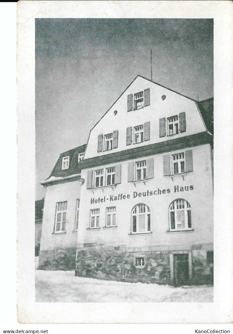 Brambach Im Vogtland, Hotel-Kaffee Deutsches Haus,“Vogtlandgruß“, Nicht Gelaufen - Vogtland