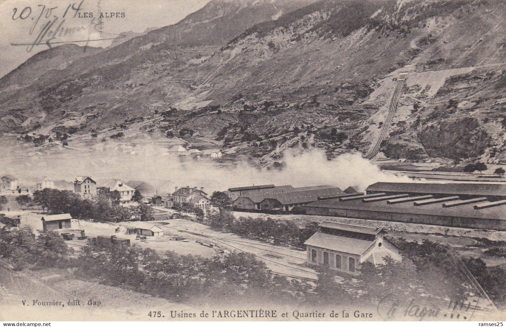 (250)  CPA  Usine De L' Argentière Et Quartier De La Gare - L'Argentiere La Besse