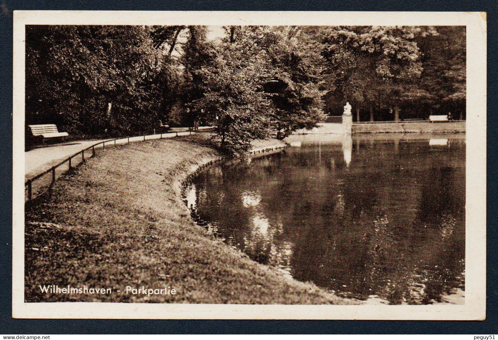 Wilhelmshaven. Parkpartie. Feldpost Der Marine-Artillerie ( Technische Marinedrahtnachricht). Décembre 1941 - Wilhelmshaven