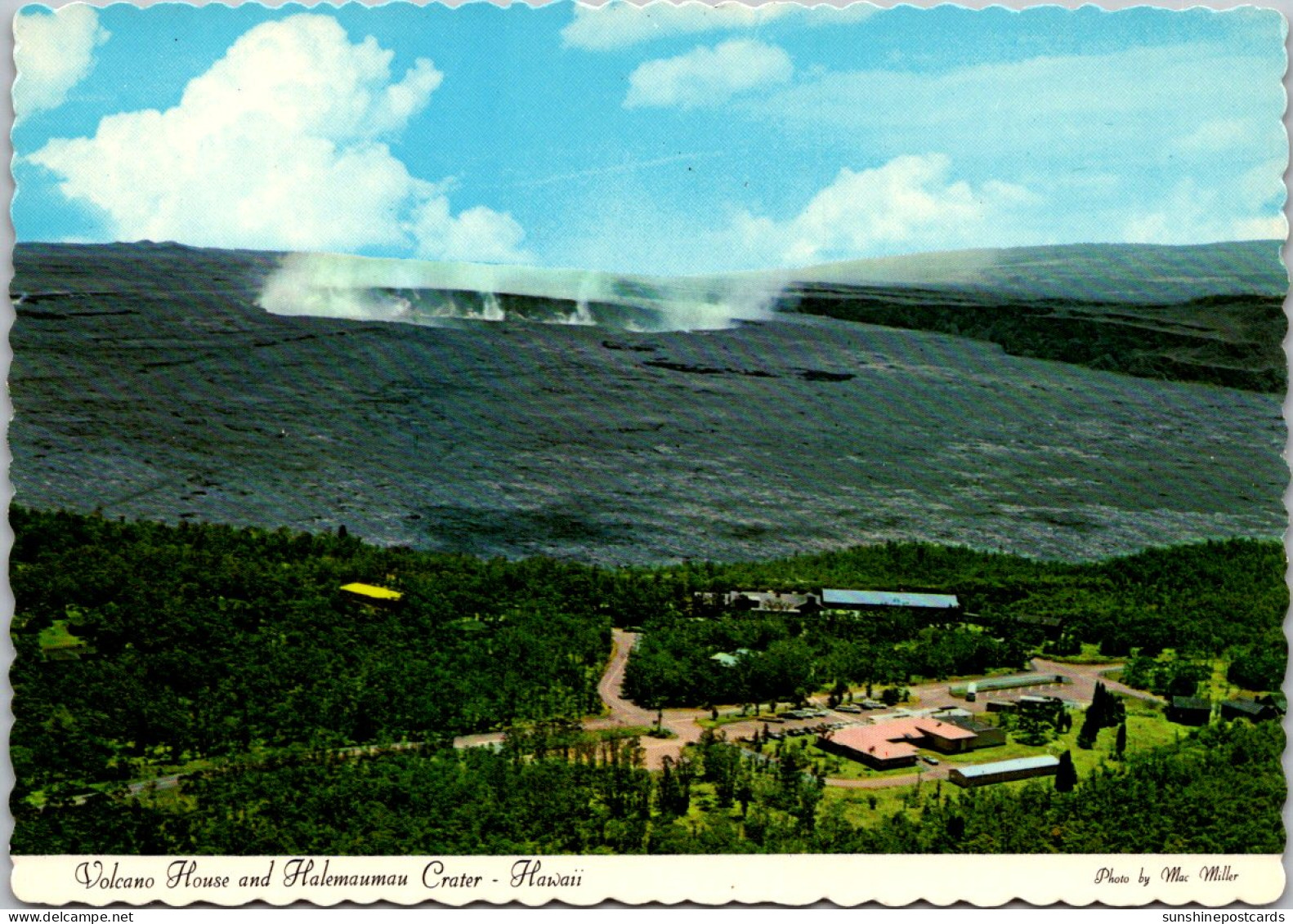 Hawaii Volcano National Park Volcano House And Halemaumau Crater - Hawaï