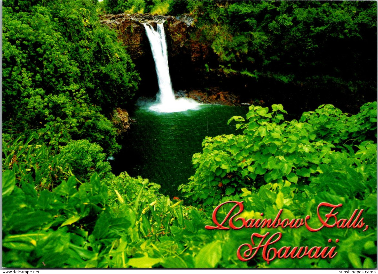 Hawaii Hilo Wailuku River Park Rainbow Falls - Hilo