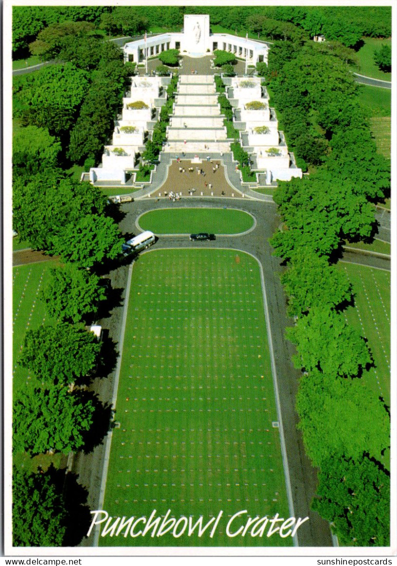 Hawaii Oahu Punchbowl Crater The National Memorial Cemetery Of The Pacific - Oahu