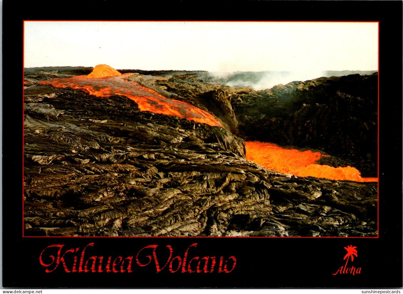 Hawaii Big Island Aloha Showing The Kilauea Volcano - Hawaï