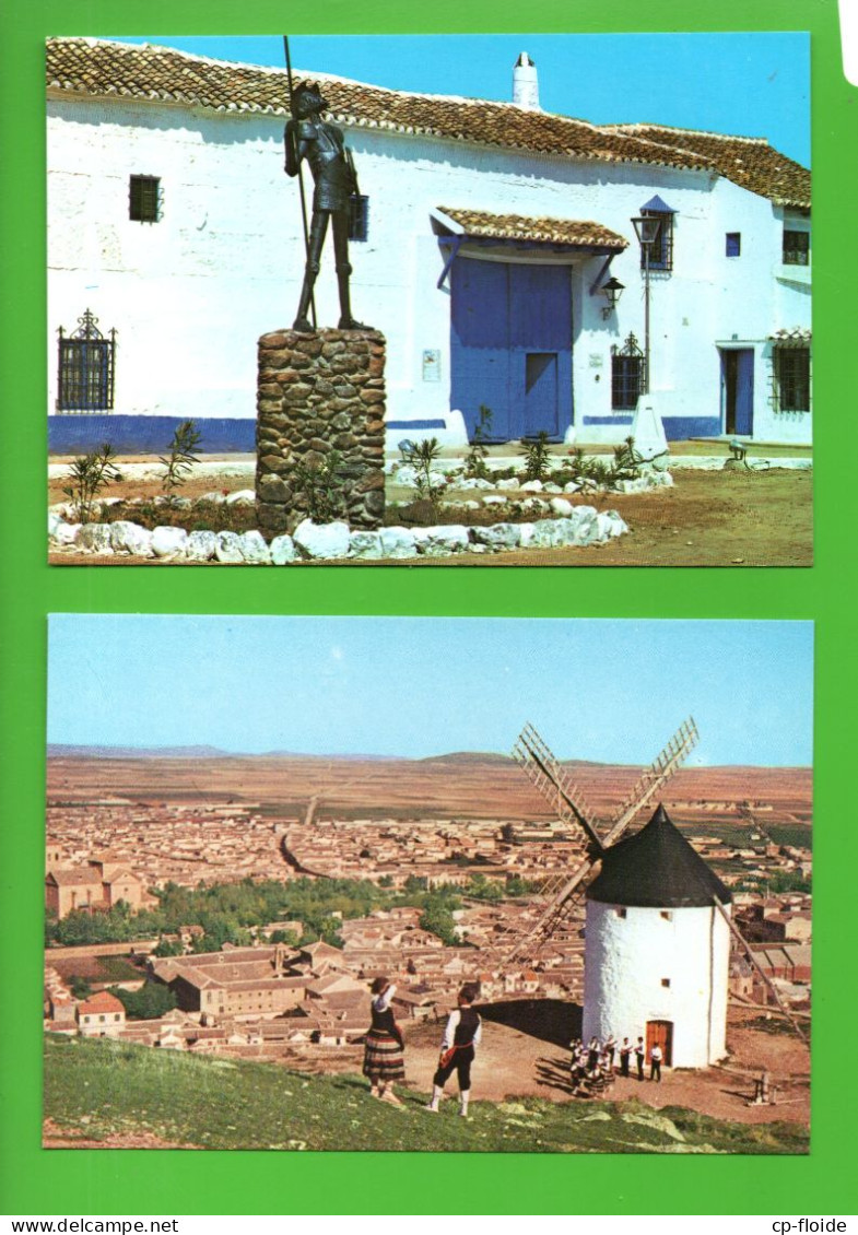 ESPAGNE. ESPAÑA. CASTILLA-LA-MANCHA. PUERTO LÁPICE LA MANCHA. " VENTA DEL QUIJOTE ". 5 CPM VOIR SCANS - Réf. N°37743 - - Ciudad Real