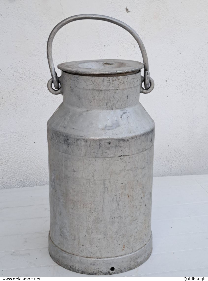 Ancienne Cruche à Lait En Aluminium 20 Litres - Other & Unclassified