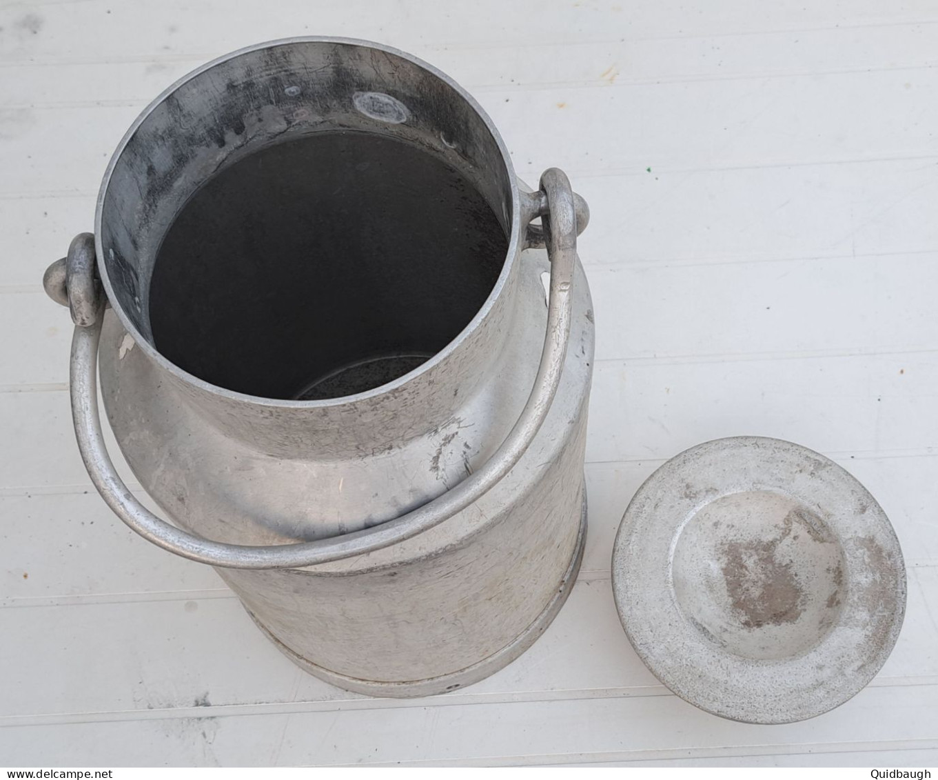 Ancienne Cruche à Lait En Aluminium 20 Litres - Otros & Sin Clasificación