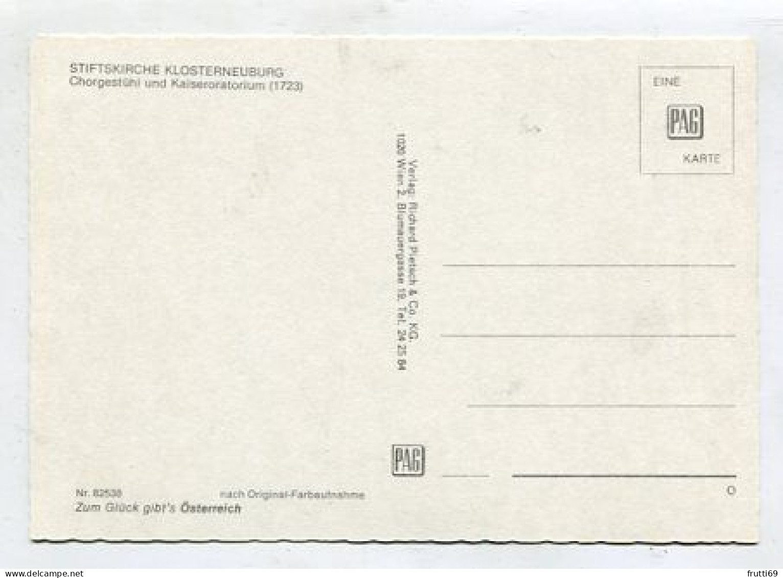AK 159763 CHURCH / CLOISTER - Klosterneuburg - Chorgestühl Und Kaiseroratorium - Chiese E Conventi