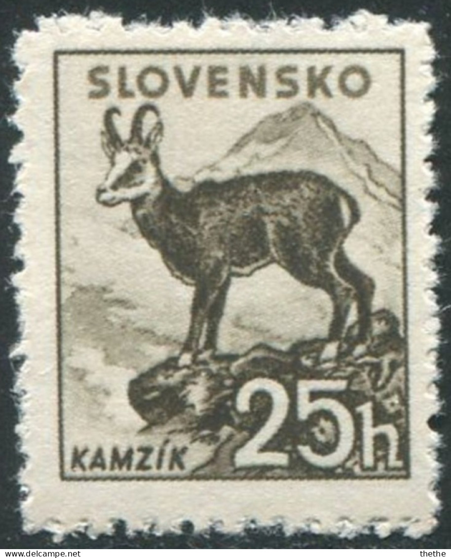 SLOVAQUIE - Chamois (Rupicapra Rupicapra) - Unused Stamps