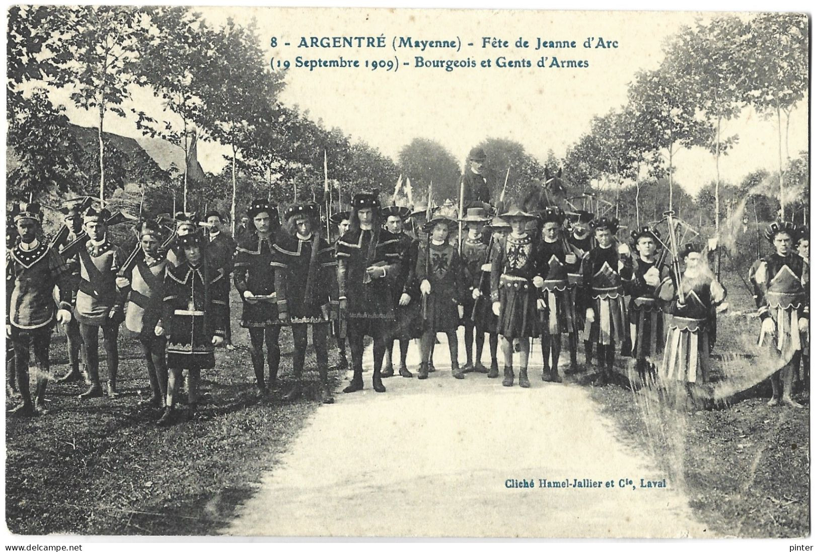 ARGENTRE - Fête De Jeanne D'Arc (19 Septembre 1909) - Bourgeois Et Gents D'Armes - Argentre