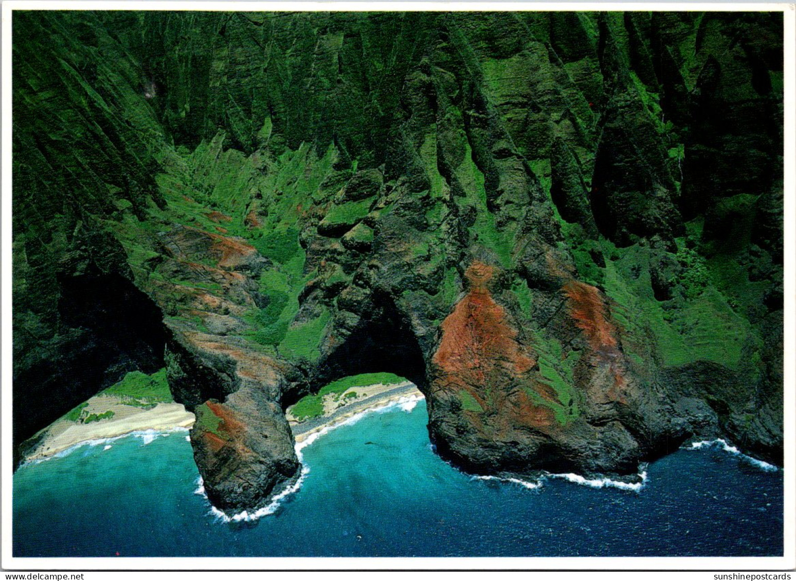 Hawaii Kauai Napali Coast Honopu Valley And Beach - Kauai