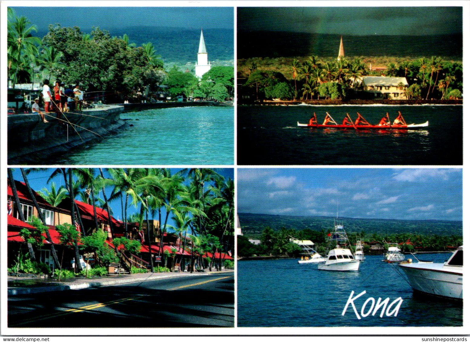Hawaii Big Island Kona Multi View Kona Town - Hawaï
