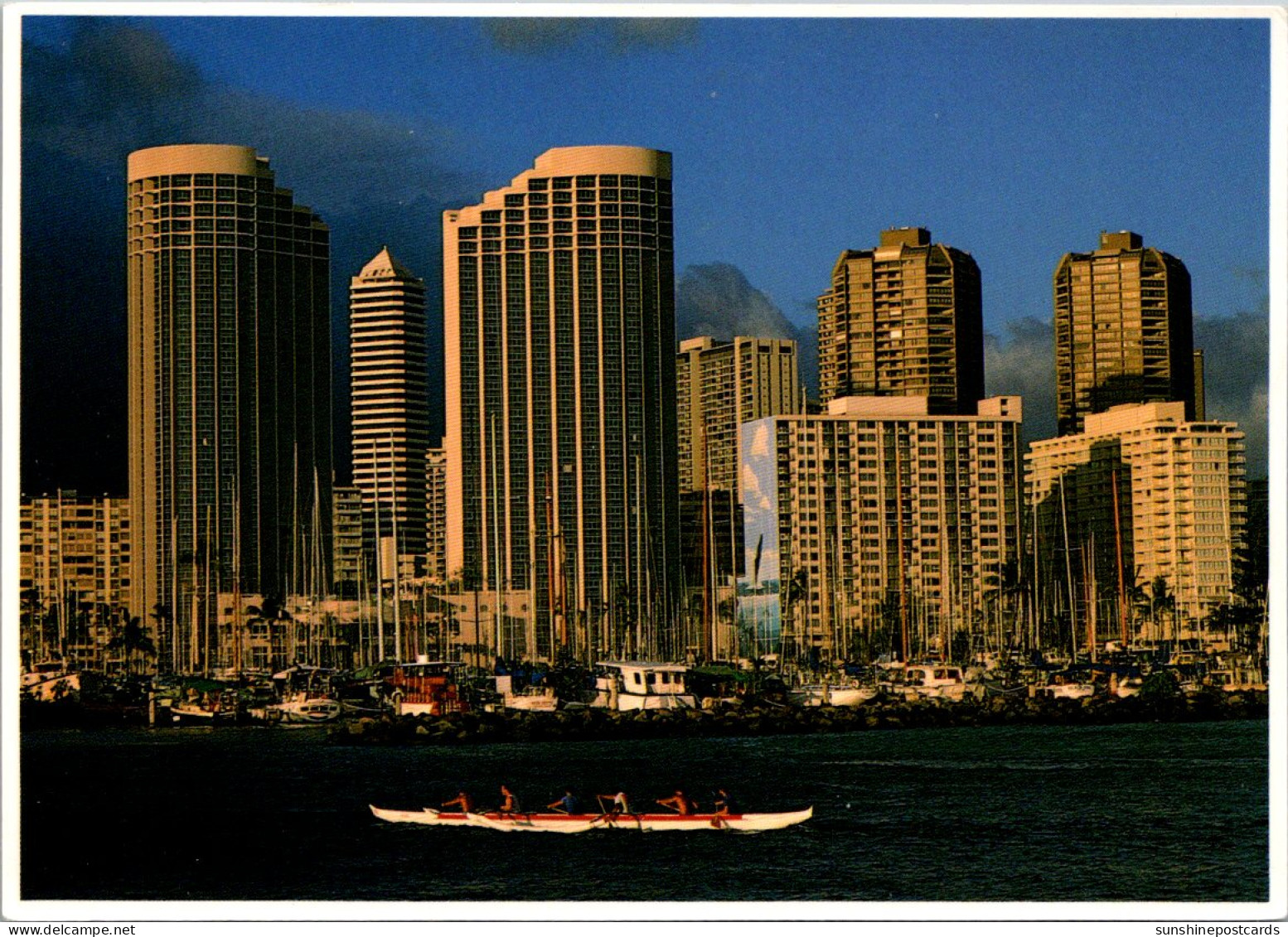 Hawaii Waikiki Skyline Showing The Hawaii Prince Hotel - Oahu